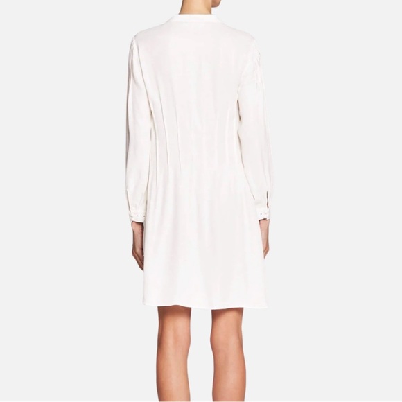 NWT Frame Denim White Long Sleeve Dress Button Detailing XS - Picture 3 of 7